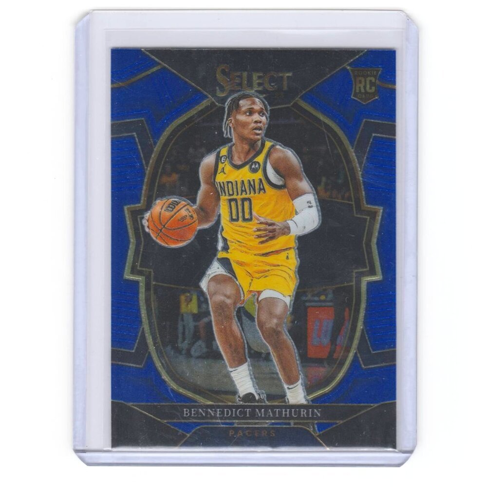 Bennedict Mathurin Blue Concourse Rookie Card Indiana Pacers Perfect Card!! - Picture 2 of 5